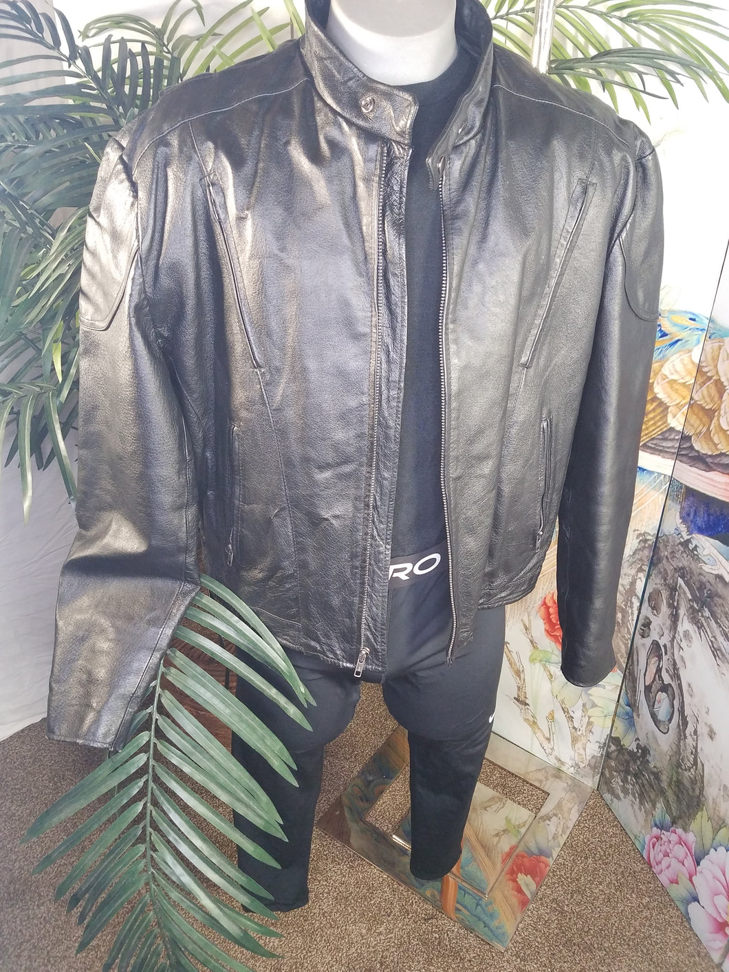 VINTAGE MENS LEATHER BIKER JACKET LEATHER GALLERY