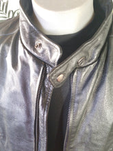 Load image into Gallery viewer, VINTAGE MENS LEATHER BIKER JACKET LEATHER GALLERY
