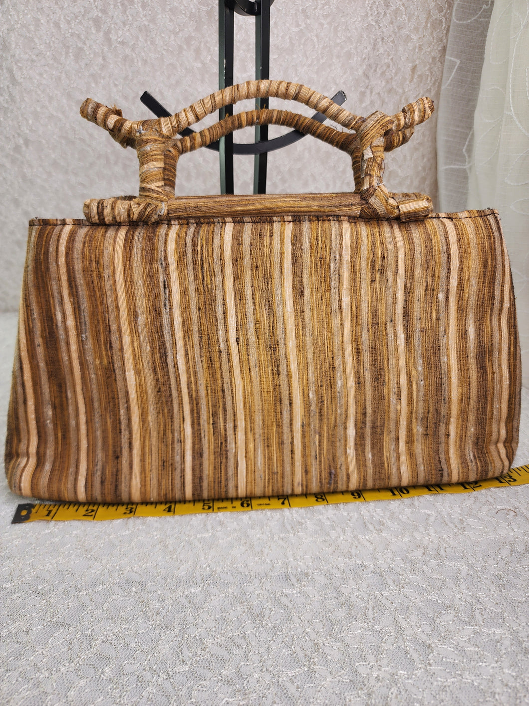 PURSE STRIPED ASIAN INSPIRED CLUTCH