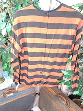 Load image into Gallery viewer, BROWN AND BLACK STRIPED SHIRT
