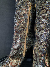 Load image into Gallery viewer, BOOTS SEQUIN ANIMAL PRINT
