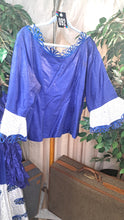 Load image into Gallery viewer, BLUE &amp; WHITE HERITAGE SKIRT SET PLUS
