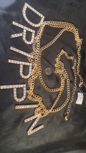 Load image into Gallery viewer, BELT DRIPPING RHINESTONE &amp; CHAIN PLUS
