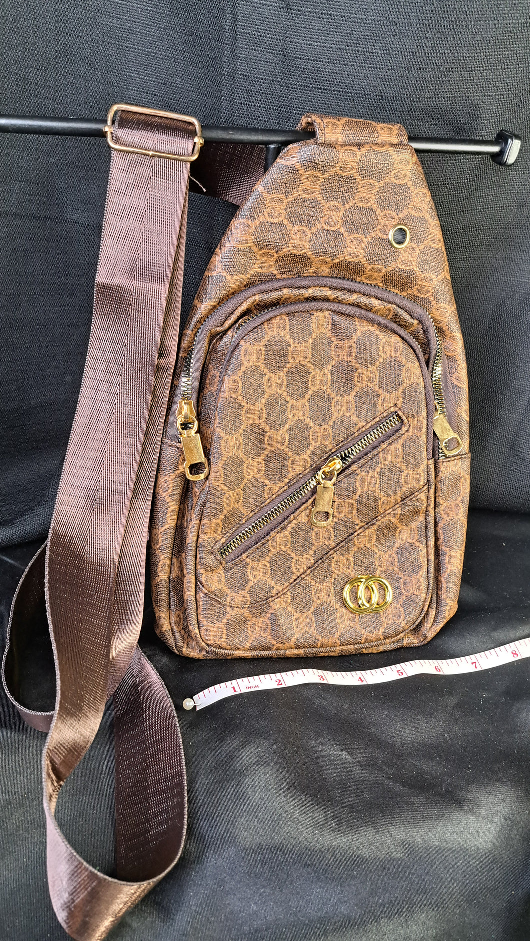 MANBAG CHOCOLATE INITIAL GD