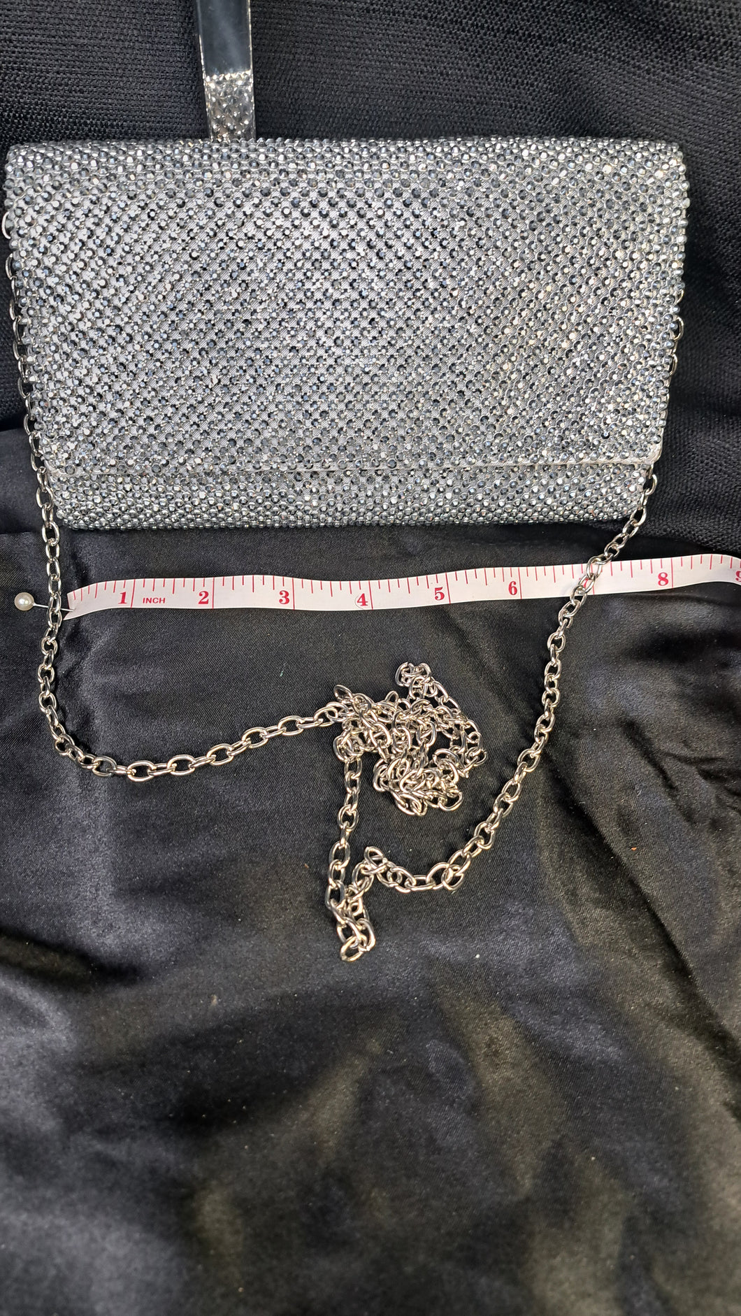 JESSICA MCCLINTOCK SILVER PURSE