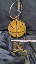 Load image into Gallery viewer, GOLD BASKETBALL PURSE
